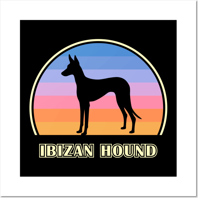 Ibizan Hound Vintage Sunset Dog Wall Art by millersye